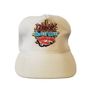 Vtg Hawaiian Tropic Hat‎ Cap Gordon's Beach Party Logo Tanning Lotion Snapback